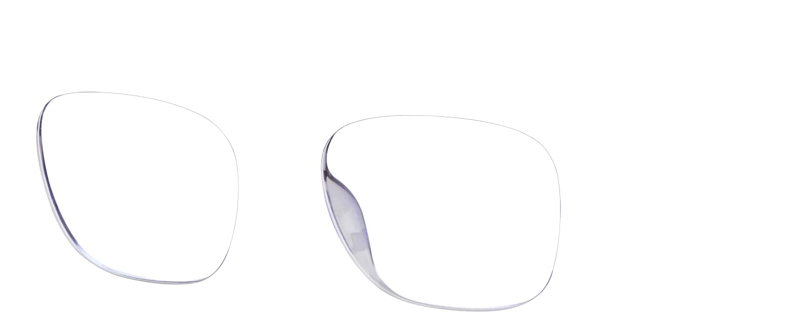 Angle view of Square Glasses 2020116 in Navy Ombre