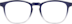 Square Glasses 2020116 in Navy Ombre