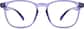 Front view of Square Glasses 2020117 in Purple thumbnail