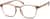 Angle view of Square Glasses 2020119 in Taupe thumbnail