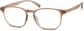 Angle view of Square Glasses 2020119 in Taupe thumbnail