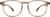 Front view of Square Glasses 2020119 in Taupe thumbnail