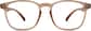 Front view of Square Glasses 2020119 in Taupe thumbnail