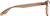 Side view of Square Glasses 2020119 in Taupe thumbnail