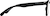 Side view of Square Glasses 2020121 in Black thumbnail