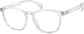Angle view of Square Glasses 2020123 in Clear thumbnail