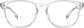 Front view of Square Glasses 2020123 in Clear thumbnail