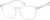 Angle view of Square Glasses 2020123 in Clear thumbnail
