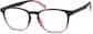 Angle view of Square Glasses 2020128 in Pink Ombre thumbnail