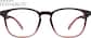 Front view of Square Glasses 2020128 in Pink Ombre thumbnail