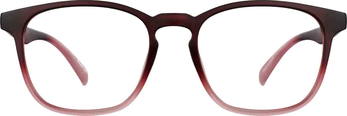 Pink Ombre Square Glasses
