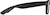 Side view of Rectangle Glasses 2020421 in Black thumbnail