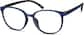 Angle view of Round Glasses 2020516 in Blue thumbnail