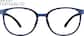 Front view of Round Glasses 2020516 in Blue thumbnail
