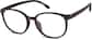 Angle view of Round Glasses 2020518 in Brown thumbnail