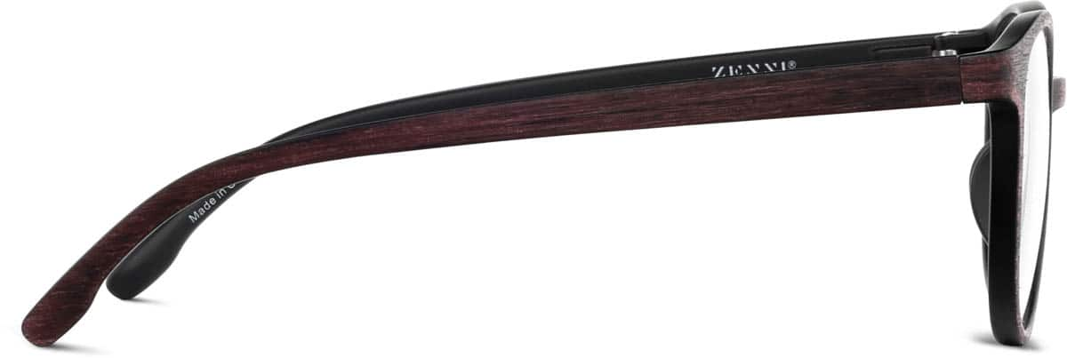 Side view of Round Glasses 2020518 in Brown