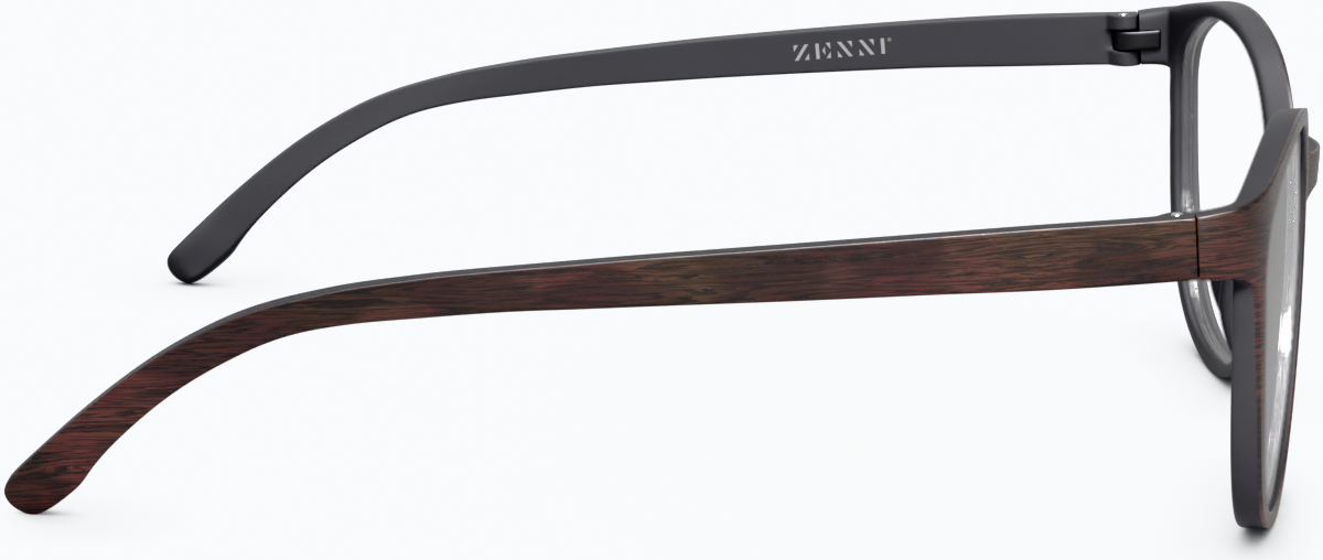 Side view of Round Glasses 2020518 in Brown thumbnail