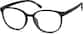Angle view of Round Glasses 2020521 in Black thumbnail