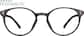 Front view of Round Glasses 2020615 in Brown thumbnail
