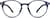 Front view of Round Glasses 2020616 in Blue thumbnail