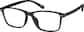 Angle view of Rectangle Glasses 2020715 in Brown thumbnail