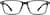 Front view of Rectangle Glasses 2020715 in Brown thumbnail