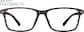Front view of Rectangle Glasses 2020715 in Brown thumbnail