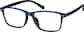 Angle view of Rectangle Glasses 2020716 in Navy thumbnail