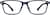 Front view of Rectangle Glasses 2020716 in Navy thumbnail
