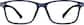 Front view of Rectangle Glasses 2020716 in Navy thumbnail