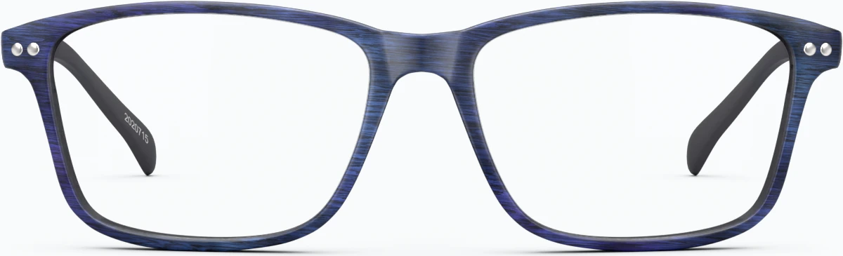 Front view of Rectangle Glasses 2020716 in Navy