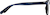 Side view of Rectangle Glasses 2020716 in Navy thumbnail