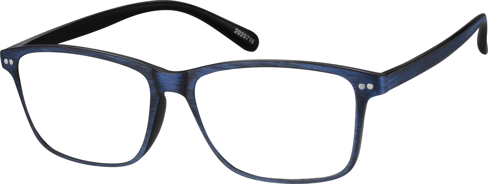 Live Cyber Monday Deals | Navy Rectangle Glasses #2020716 | Zenni