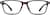 Front view of Rectangle Glasses 2020718 in Red thumbnail
