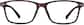 Front view of Rectangle Glasses 2020718 in Red thumbnail