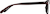 Side view of Rectangle Glasses 2020718 in Red thumbnail