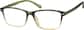 Angle view of Rectangle Glasses 2020724 in Olive Green thumbnail