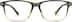 Rectangle Glasses 2020724 in Olive Green