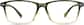 Front view of Rectangle Glasses 2020724 in Olive Green thumbnail