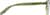 Side view of Rectangle Glasses 2020724 in Olive Green thumbnail