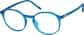 Angle view of Round Glasses 2020816 in Aqua thumbnail