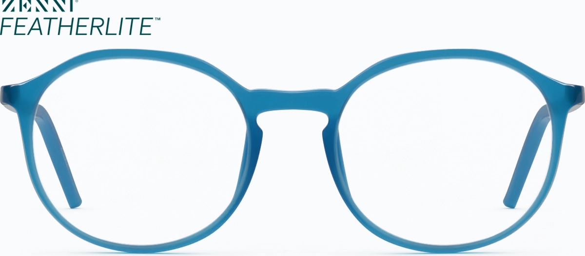 Front view of Round Glasses 2020816 in Aqua thumbnail
