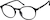 Angle view of Round Glasses 2020821 in Black thumbnail