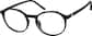 Angle view of Round Glasses 2020821 in Black thumbnail