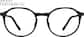 Front view of Round Glasses 2020821 in Black thumbnail