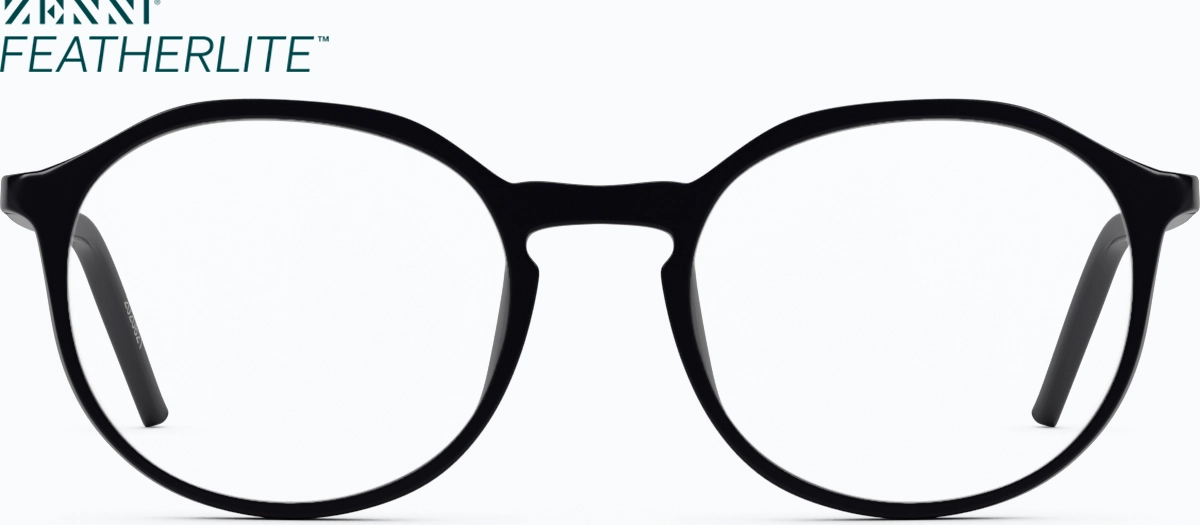 Front view of Round Glasses 2020821 in Black