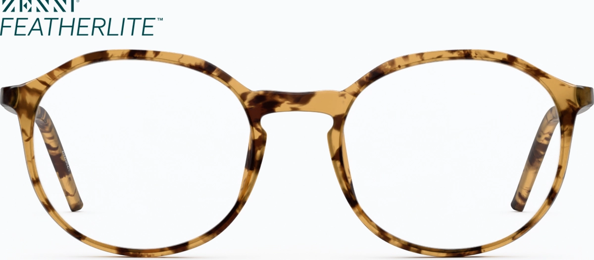 Front view of Round Glasses 2020825 in Tortoiseshell