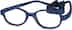 Kids' Flexible Oval Glasses 2021016 in Navy