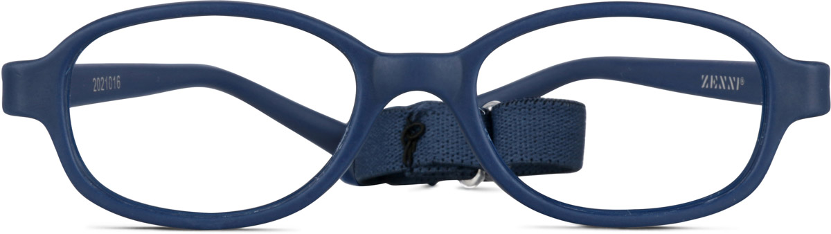 Navy Kids' Flexible Oval Glasses