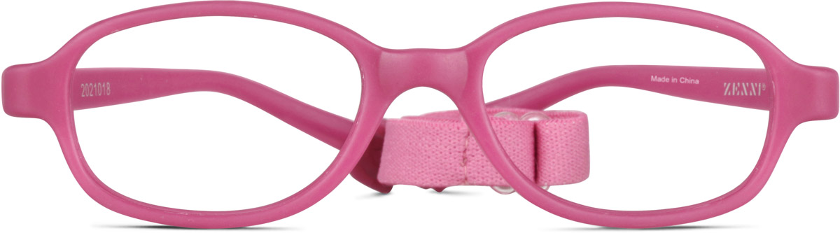 Raspberry Kids' Flexible Oval Glasses